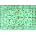 thumbnail image 1 of Ahgly Company Indoor Rectangle Persian Turquoise Blue Traditional Area Rugs, 5' x 8', 1 of 4