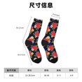 thumbnail image 3 of Balery Red Rose Flower Calcetas Largas con Estampado para Hombre y Mujer – Suaves y Transpirables, Talla Única (US 5-11), 3 of 6