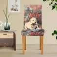 thumbnail image 4 of Yayeee 2 Pack Dining Chair Covers Stretch Parson Chairs Slipcovers Seat Protector, Red Vibrant Flowers, 4 of 6