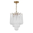 thumbnail image 2 of OLL-6004-AG-CL Crystorama Lighting Ollie - 4 Light Pendant-19.25 Inch Tall and 14.25 Inch Wide-Aged Brass Finish-Clear Glass Color, 2 of 9