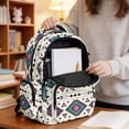 thumbnail image 6 of Xixirimido Ethnic Tribal & Geometric Print 17" Kids Backpack for Boys & Girls Large School Bags with Multi Pockets Elementary Middle High School Student Bookbag, 6 of 8