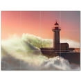 thumbnail image 1 of Lighthouse Picture Ceramic Tile Mural Kitchen Backsplash Bathroom Shower 405465-M43, 1 of 3
