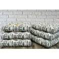 thumbnail image 3 of Handmade Cotton Chair Seat Pads Cushions Tufted with Ties - 16''x16'' | 3'' Thick, 3 of 4
