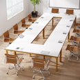 thumbnail image 1 of Tribesigns 6.5FT Conference Table, 78 Inch Rectangular Meeting Table with Metal Legs, Large Office Seminar Table for 6 to 8 People (Only Table), 1 of 5