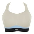 thumbnail image 6 of Panache Boundless Racerback Non-Wire Sports Bra (7341M),36HH,Chalk/Black, 6 of 7
