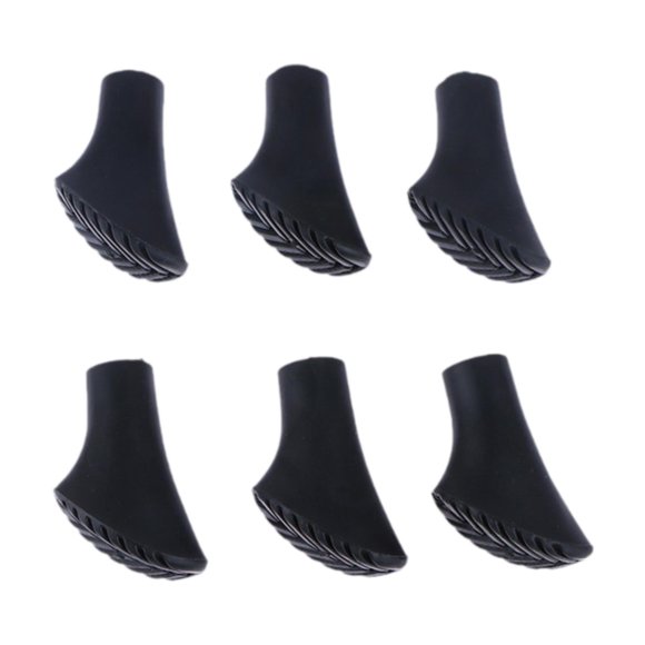 6 piezas de protectores de puntas de bastones de trekking, cubierta de punta de bota para caminatas, senderismo, diámetro de orificio de 11 mm, puntas