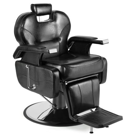 Artist hand All Purpose Heavy Duty Barber Chair Hydraulic Recliner Salon Spa Hair Stylist Tattoo Beauty Equipment (Black)