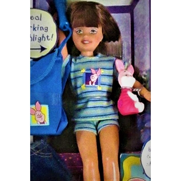 snelheid radicaal verstoring Barbie Flashlight Fun Whitney Doll & Piglet Friend of Barbie 1997 Mattel  #19671 - Walmart.com