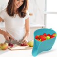 Sunjoy Tech Drainage Basket Kitchen Draining Bowl Hollow Out Fruit