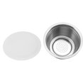 thumbnail image 4 of Refillable Coffee , Stainless Steel Body Silicone Lid Small 40ml Refillable Filter Cup Environmental Friendly  For Home Green,White, 4 of 8