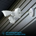 thumbnail image 5 of Night owl Powered Wi-Fi Floodlight Deterrence HD+ Resolution Camera with 2-Way Audio - White, 5 of 10
