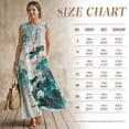 thumbnail image 7 of Xixirimido Lotus Flower Leaf Dragonfly Print Maxi Dress for Women Crewneck Sleeveless Dresses A-line Casual Flowy Summer Beach Long Sundresses with Pockets Vacation Wear, Size 3XL, 7 of 7