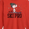 thumbnail image 3 of Peanuts - Snoopy Ski Pro - Toddler And Youth Long Sleeve Graphic T-Shirt, 3 of 6