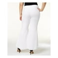 thumbnail image 2 of INC Womens White Flare Pants Plus Size: 20W, 2 of 5