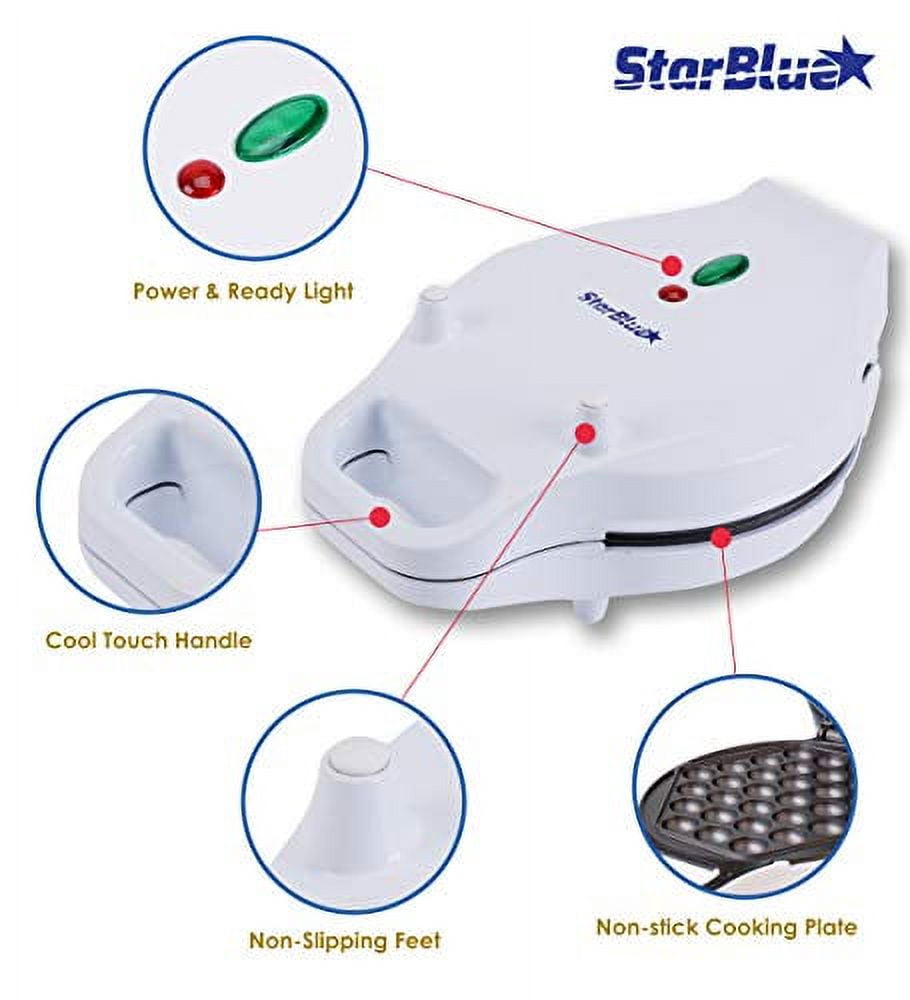 Hong Kong Egg Waffle Maker with BONUS recipe e-book - Make Hong Kong Style Bubble Egg Waffle in 5 minutes AC 120V, 60Hz 760W