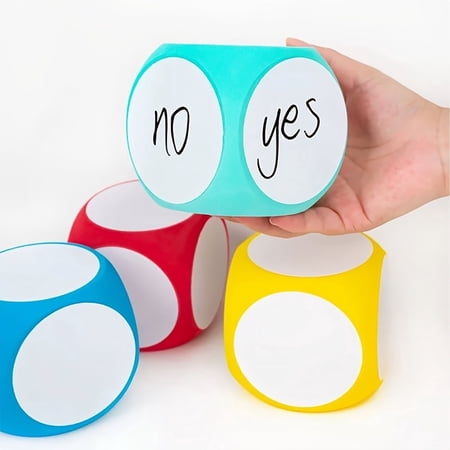 1 Pc DIY Dry Erase Whiteboard Dice Set Reusable Alphabet & Word Learning Teaching Aids Multiplayer Interactive Game Prop for Classroom Preschool & Party,Ages 3+