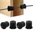 thumbnail image 1 of Kit de enrutamiento de cables Uxcell de 4 piezas 1.34" tapa de grommet de silicona para agujero en la pared para cable Ethernet negro, 1 of 7