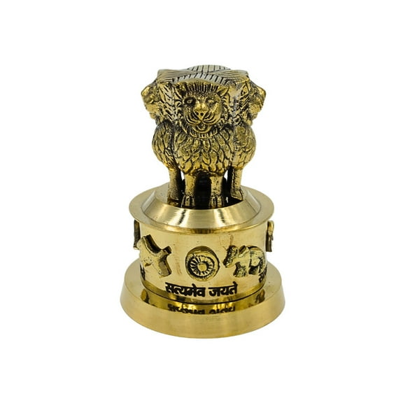 Natriel Brass Ashoka Stambh - Symbol of Indian Heritage Showpiece