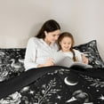 thumbnail image 5 of Homewish Teens Aniaml Mallard Duck Bedding Comforter Set 2pcs,Boho Starry Sky Twin Comforter Sets Microfiber,Vintage Chic Floral Flowers Breathable Bedding Set,Lightweight Room Decor,Reversible, 5 of 8