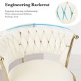 thumbnail image 6 of S-HOME Set of 2 Adjustable Velvet Bar Stools with Back and Arm, Swivel Chairs with Gold Metal Legs for Modern Homes, 6 of 11