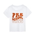 thumbnail image 2 of LUOGENLI Girls Shirts Size 14 16 Tween Toddler Kids Baby Boy Girl Summer Clothes First Day Of School Shirt in My Preschool Shirt Toddler Kindergarten Shirts Shirts for Girls 7-8 White White 5-6 Years, 2 of 3