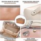 thumbnail image 3 of Large Capacity Travel Cosmetic Bag For Women, Opens Flat Makeup Bag Pu Leather Storage Bag, Solid Waterproof Multifunctional Toiletry Bag Skincare Bag, 3 of 4