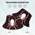 thumbnail image 3 of Kll Spider On The Web Bucket Hat for Women Men Packable Travel Beach Sun Hat Outdoor Rave Accessories Reflective Fisherman Cap, 3 of 6