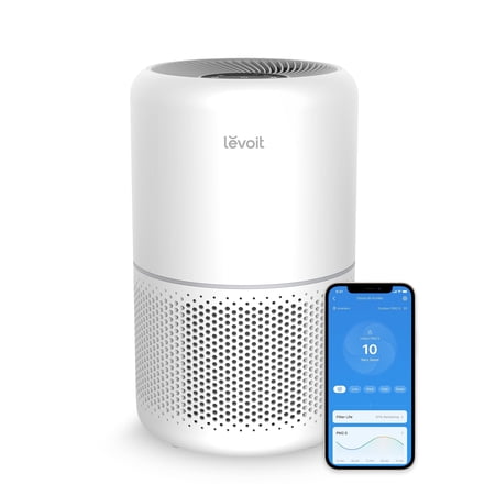 Levoit PlasmaPro® 300S-P 1080 Sq Ft 3-Stage Filtration Medium Room Smart Air Purifier, White