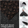 thumbnail image 3 of Black Butterfly Orange Line Pattern Kitchen Rugs Sets Of 3,Kitchen Runner Rugs Non Skid Washable,Decorative Kitchen Floor Mats for Kitchen,Sink,Laundry,17"x30"+ 17"x47" + 17"x59", 3 of 6
