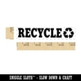 thumbnail image 2 of Recycle with Symbol Rectangle Rubber Stamp Stamping Scrapbooking Crafting - Small 2.50in, 2 of 7