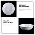thumbnail image 3 of ONAPARTER 4Pcs Sauce Dipping Bowl Ceramic Appetizer Dish Round Serving Tray Restuarant Supplies for Nuts Salmon Sushi Appetizer 3 Inch （White）, 3 of 6