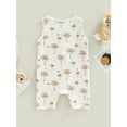thumbnail image 4 of Douhoow Baby Boys Sleeveless Romper Newborn 0 3 6 9 12 Months Infant Short Jumpsuit Summer Bodysuits, 4 of 8