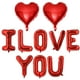 thumbnail image 1 of Globos LHOAVWE en forma de corazón rojo «I LOVE YOU» para el Día de San Valentín, 1 of 6