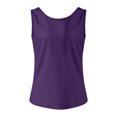 thumbnail image 6 of GEWSEY Yoga Tank Tops for Women Loose Fit Workout Shirts Sexy Open Back Activewear Athletic Clothes Soft Sports Tank Top (Purple, XXL), 6 of 6