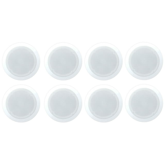 Pyle Home PDIC PRO Max Series Haut-Parleurs Encastrés de Plafond 6,5 Pieds', Lot de 8