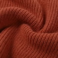 thumbnail image 4 of mgoYE Fall Maternity Shirts Long Sleeve Maternity Sweaters Boat Neck Ribbed Knit Pregnancy Winter Clothes(Brick Red,S), 4 of 9