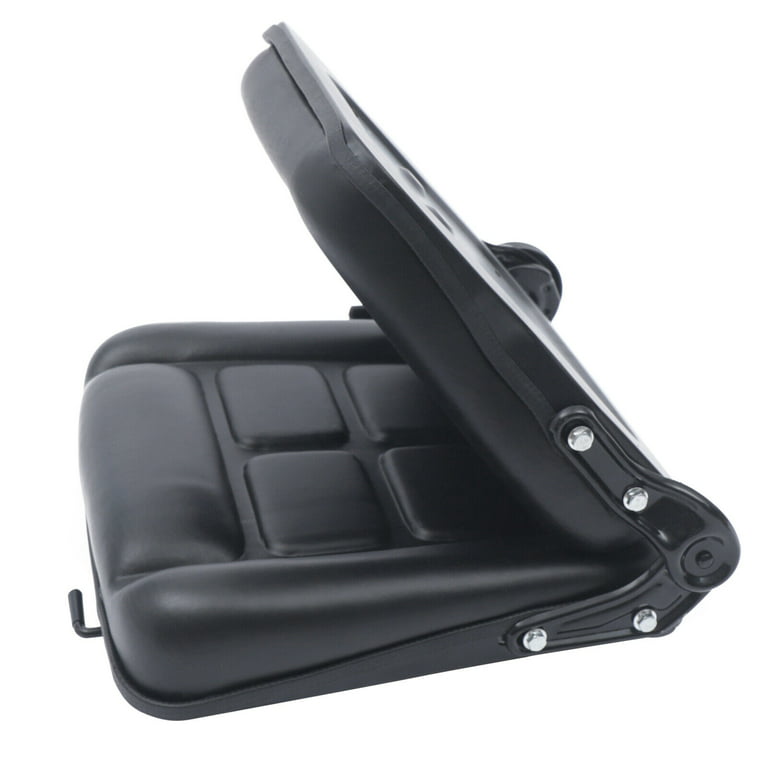Universal Driver-Side Forklift Seat Black Waterproof Truck Cushion