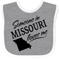 thumbnail image 3 of Inktastic Someone in Missouri Loves Me Boys or Girls Baby Bib, 3 of 4