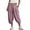 Pink, variant on Wensltd Women's Casual Capris Summer Capris With Cross Waist and Elastic Hem for Daily Outdoor Capris S