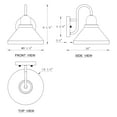 thumbnail image 6 of C Cattleya 2-Pack 9.25 in. Matte Black Gooseneck Outdoor Barn Light Sconce, 6 of 6