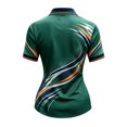 thumbnail image 3 of Women's Dry-Fit Short Sleeve Button Pickleball Sweathirts Workout Slim Fit Tees | Moisture Wicking Stretch Activewear Running Hiking Tennis Pickleball Sports Workout Tops, 3 of 4