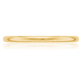 thumbnail image 5 of 14K Solid Yellow Gold 2mm Half Round Plain Classic Wedding Band Ring, 5 of 8