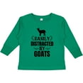 thumbnail image 3 of Inktastic Easily Distracted by Goats Boys or Girls Long Sleeve Toddler T-Shirt, 3 of 5