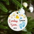 thumbnail image 6 of Baby Coming Soon 2025 Ceramic Ornament, Personalized Baby Bump First Christmas Ornament, Pregnancy Announcement Ornament Gift for Husband Grandparents Name New Baby Boy Girl Ornament Xmas 5qYiqz, 6 of 6