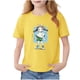 thumbnail image 2 of Blusas y camisas de manga corta con cuello redondo para niños Camiseta de verano de manga corta estampada para niñas Jersey elegante de cuello redondo para niñas Top de algodón para niños, 2 of 6