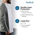 thumbnail image 4 of Proheal Disposable Adult Bibs, 200 Pack - Tie Back, 16" x 33" - Absorbent Tissue Front with Water Resistant Polyester Backing, 4 of 5