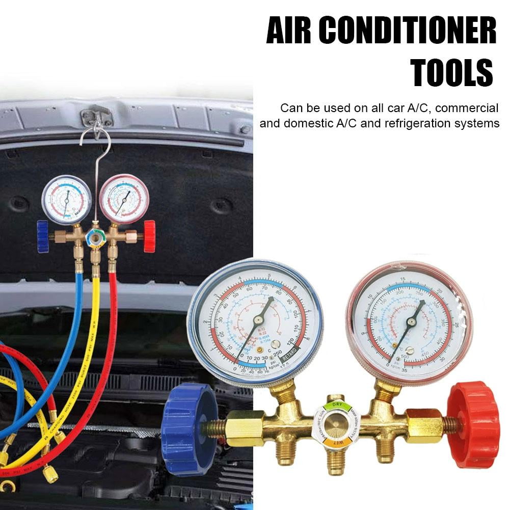 R134A R32 R410 R22 Refrigerant Manifold Gauge Set for AC Systems