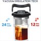 thumbnail image 4 of Botella con Aislamiento Al Vacío de Acero Inoxidable de 20 Onzas, de Café de Viaje, Aislamiento de Doble Pared con Asa para Mujeres y Hombres,B, 4 of 8