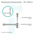 thumbnail image 4 of Bottle Trap Drain, Chrome, 4 of 6
