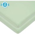 thumbnail image 2 of American Baby Company 2 Pack 100% Cotton Knit Fitted 18" x 36" Cradle/Bassinet Sheet - Compatible with Mika Micky Bassinet, Celery, Soft Breathable, for Boys and Girls, 2 of 8